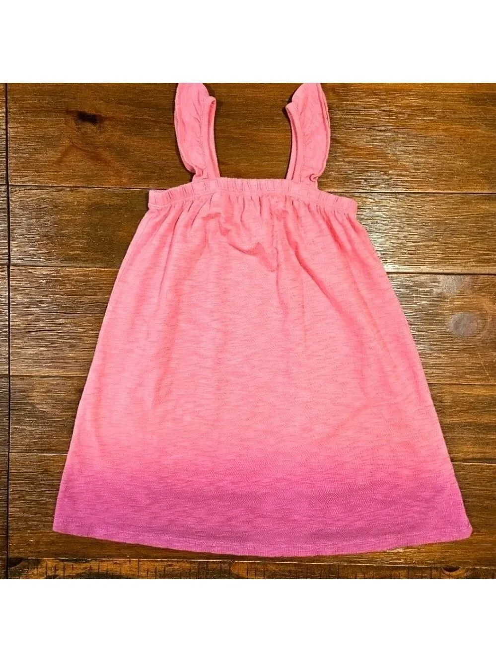 GAP GIRL'S FLUTTER SOFT KNIT PINK TANK DRESS SIZE 4